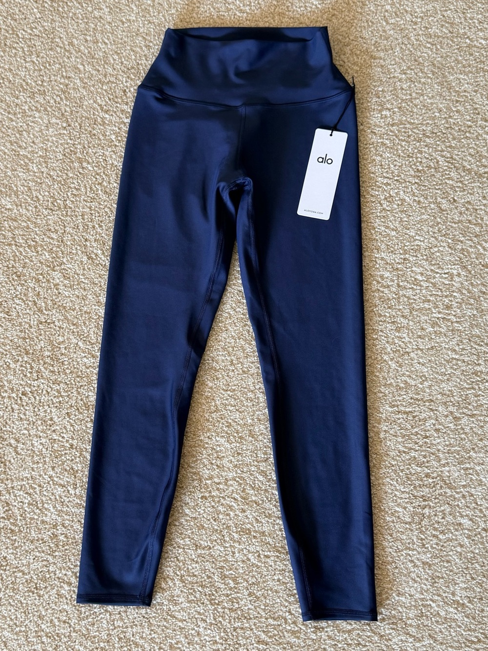 ALO Yoga 7/8 High-Waist Airlift Legging Navy M NWT - Picture 2 of 6